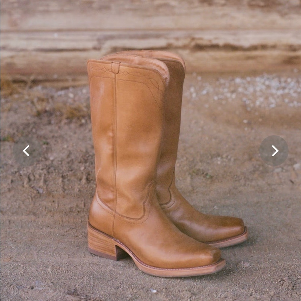 Tecovas Women's Tan Heeled Boots - Picture 8 of 10